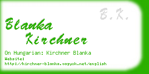 blanka kirchner business card